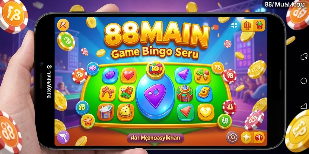 Tampilan gameplay seru di aplikasi Bingo 88MAIN.