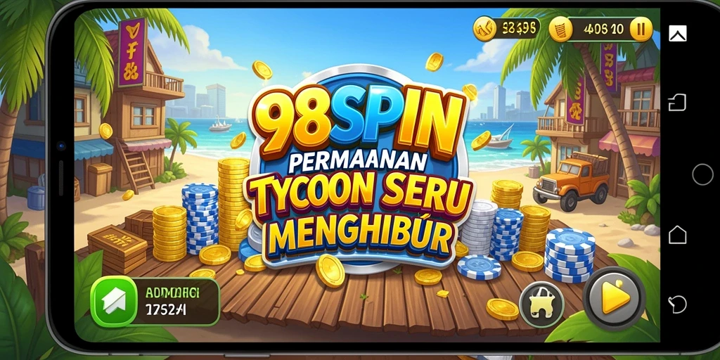 Screenshot gameplay 98SPIN menampilkan strategi dan pengelolaan bisnis yang mendebarkan.