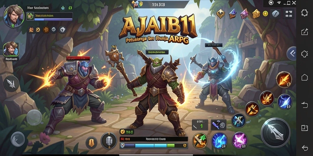 Gameplay seru AJAIB11 menampilkan aksi petualangan yang mendebarkan.