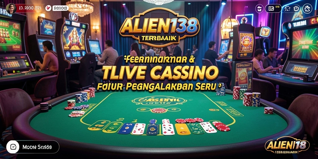 Screenshot gameplay Live Casino yang mendebarkan dan interaktif.