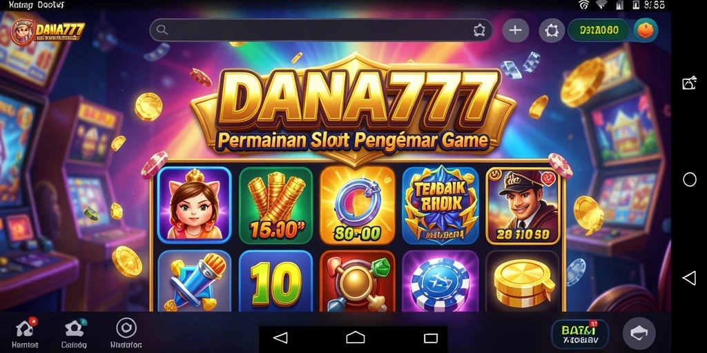 Screenshot utama DANA777 dengan gameplay Slot yang menarik.