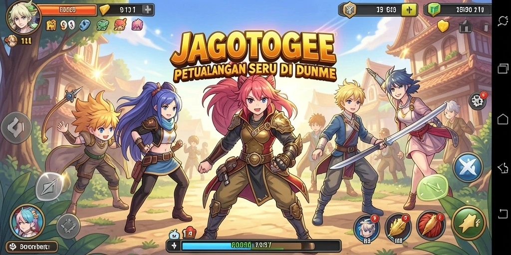 Tampilan gameplay menarik dari JAGOTOGEL yang penuh warna.
