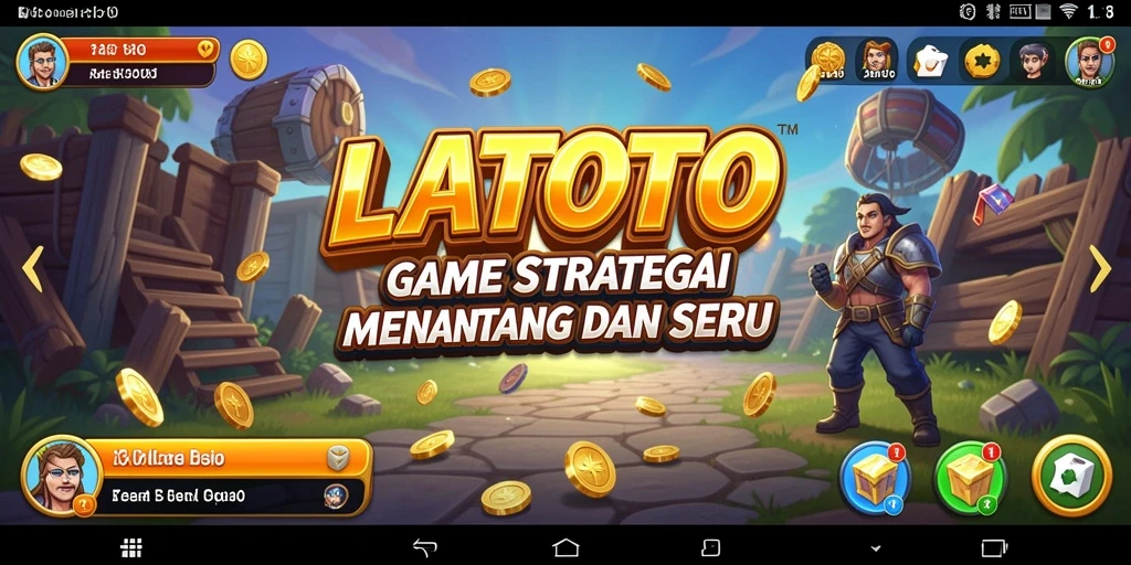 Tampilan gameplay LATOTO menunjukkan pertempuran strategis yang intens.