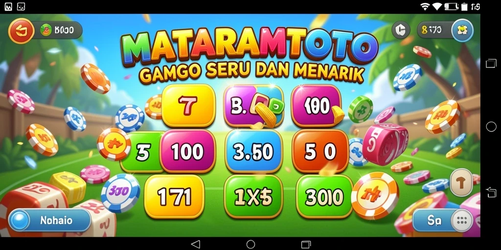 Tampilan gameplay seru di MATARAMTOTO dengan suasana Bingo yang menyenangkan.