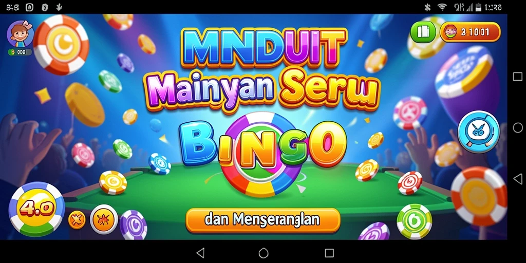 Tampilan seru gameplay Bingo di MNDUIT yang mengasyikkan.