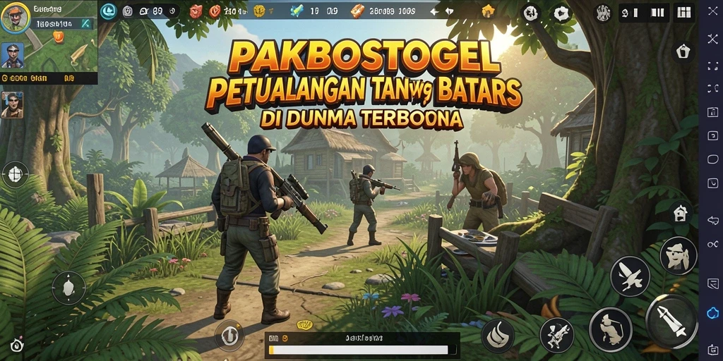 Screenshot gameplay PAKBOSTOGEL menunjukkan petualangan seru di dunia terbuka.