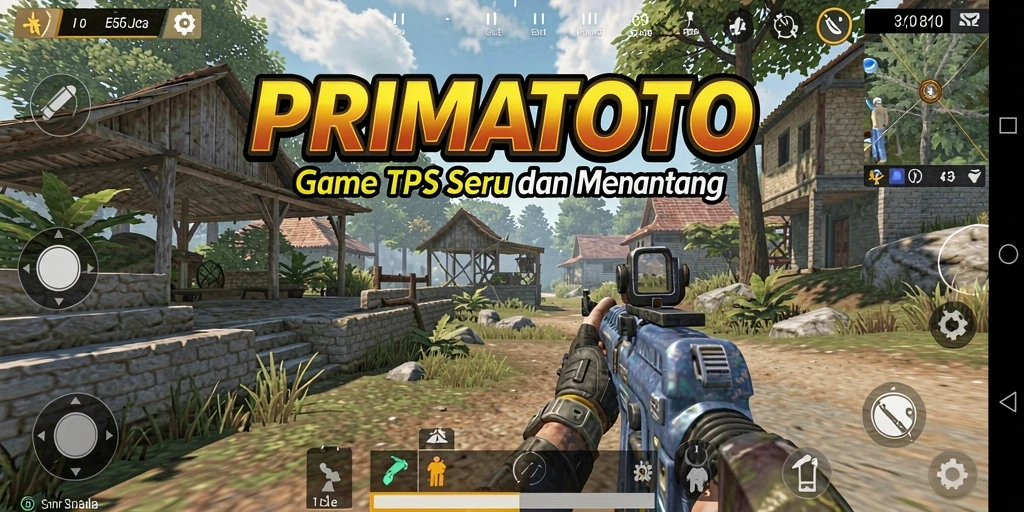 TampilanGameplay dinamis dalam PRIMATOTO dengan aksi seru.