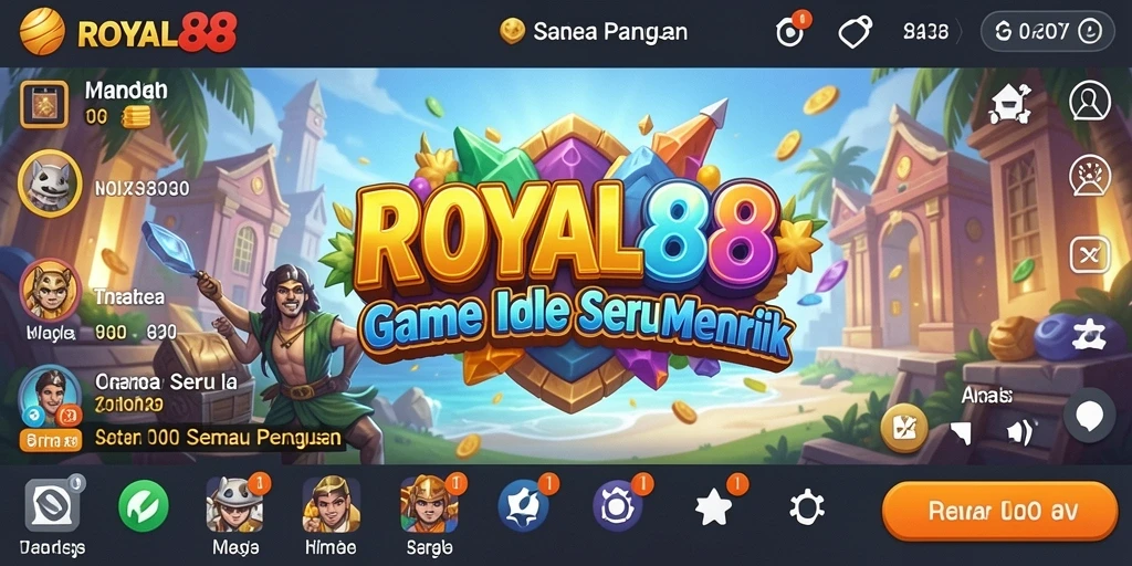 Tampilan menarik dari gameplay Idle pada ROYAL88.