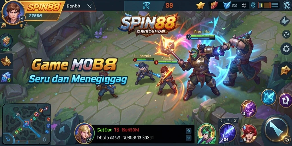 Tampilan gameplay intens dari SPIN88 yang mendebarkan.