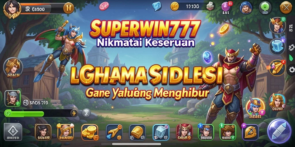 Screenshot dari gameplay SUPERWIN777 yang memukau dan interaktif.