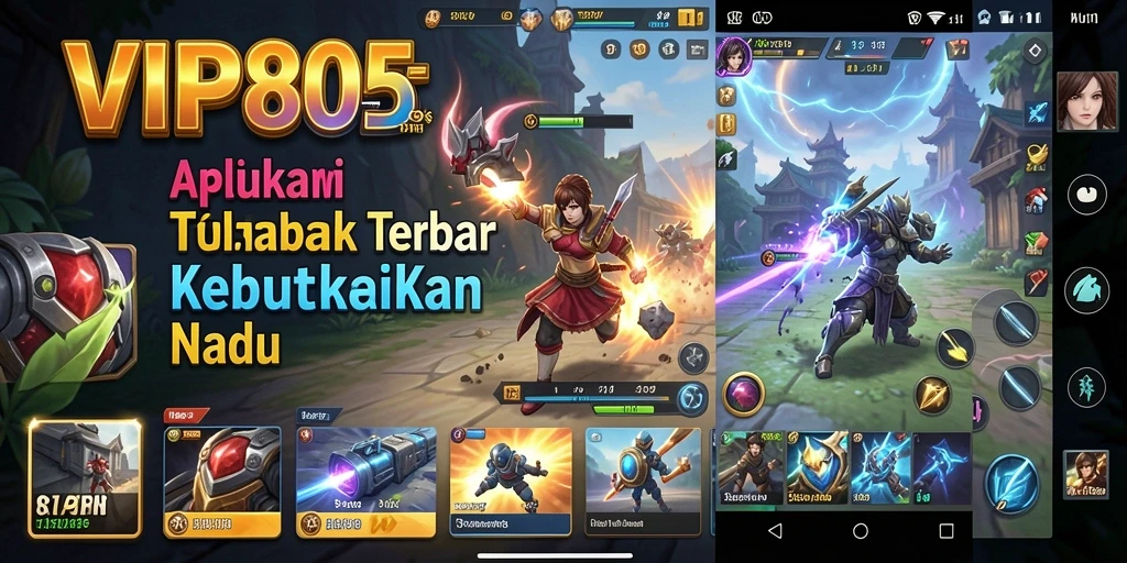 Tampilan aplikasi VIP805 yang sederhana dan fungsional.