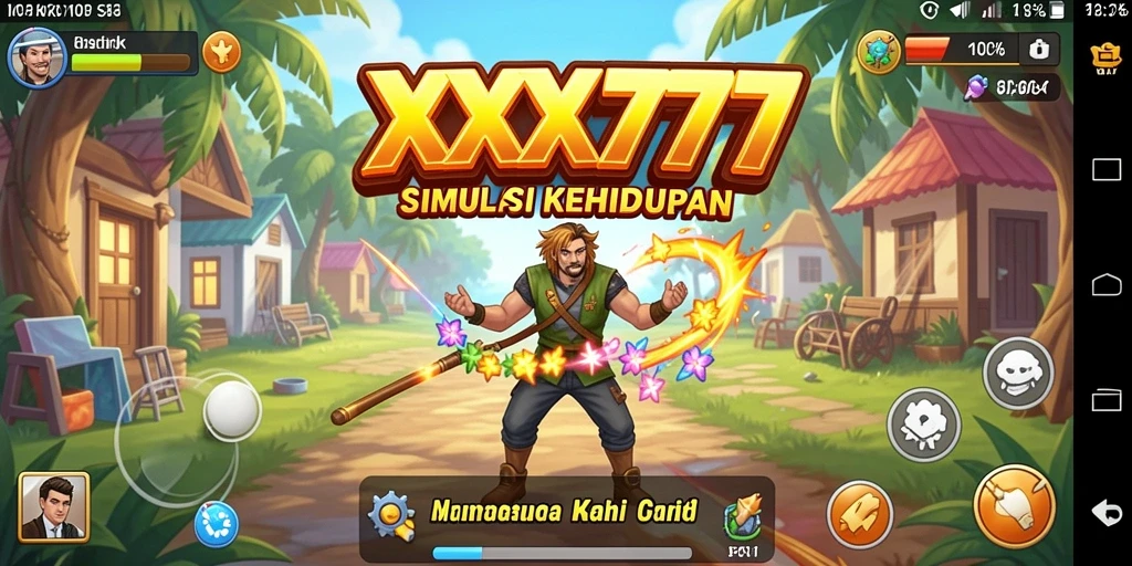 Tangkapan layar XXX777 menunjukkan momen seru dalam gameplay simulasi.